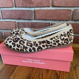 Martha Stewart for Easy Spirit leopard flats